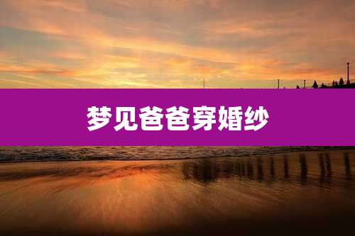 梦见爸爸穿婚纱