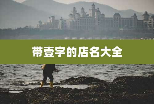 带壹字的店名大全