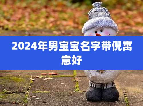 2024年男宝宝名字带倪寓意好