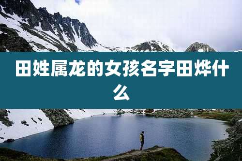 田姓属龙的女孩名字田烨什么