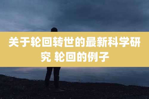 关于轮回转世的最新科学研究 轮回的例子