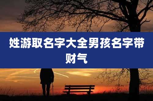 姓游取名字大全男孩名字带财气