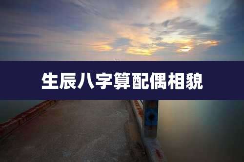 生辰八字算配偶相貌