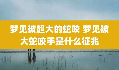 梦见被超大的蛇咬 梦见被大蛇咬手是什么征兆