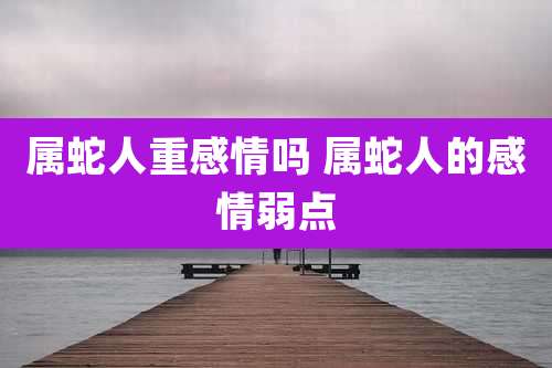 属蛇人重感情吗 属蛇人的感情弱点