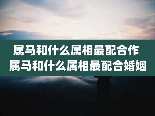 属马和什么属相最配合作 属马和什么属相最配合婚姻