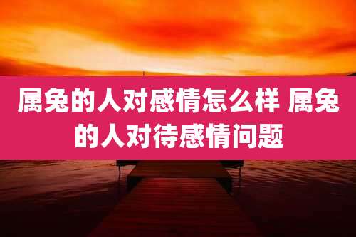 属兔的人对感情怎么样 属兔的人对待感情问题
