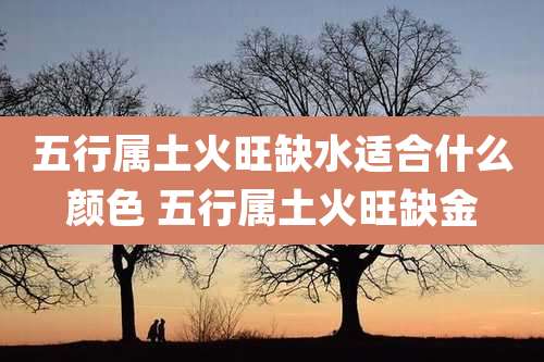 五行属土火旺缺水适合什么颜色 五行属土火旺缺金