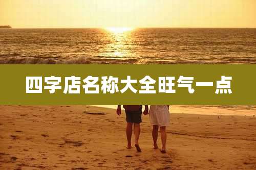 四字店名称大全旺气一点