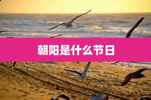 朝阳是什么节日