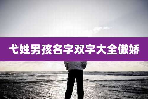 弋姓男孩名字双字大全傲娇