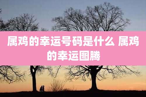 属鸡的幸运号码是什么 属鸡的幸运图腾