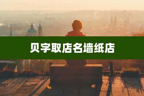 贝字取店名墙纸店