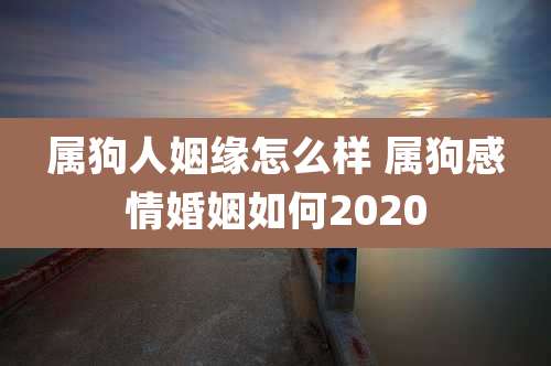 属狗人姻缘怎么样 属狗感情婚姻如何2020