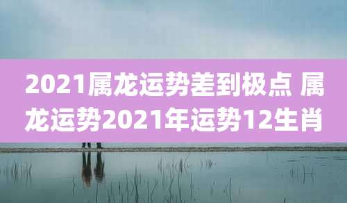 2021属龙运势差到极点 属龙运势2021年运势12生肖