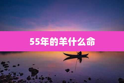 55年的羊什么命