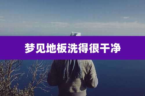 梦见地板洗得很干净
