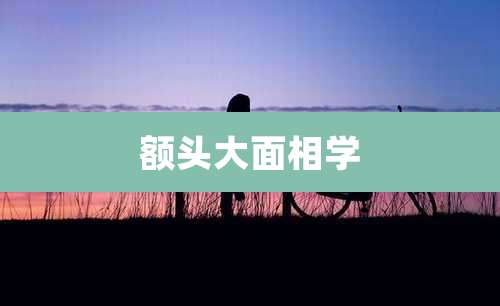 额头大面相学