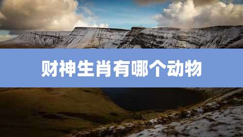 财神生肖有哪个动物