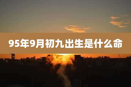 95年9月初九出生是什么命