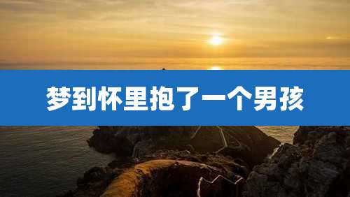 梦到怀里抱了一个男孩