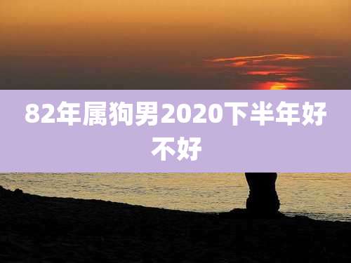 82年属狗男2020下半年好不好