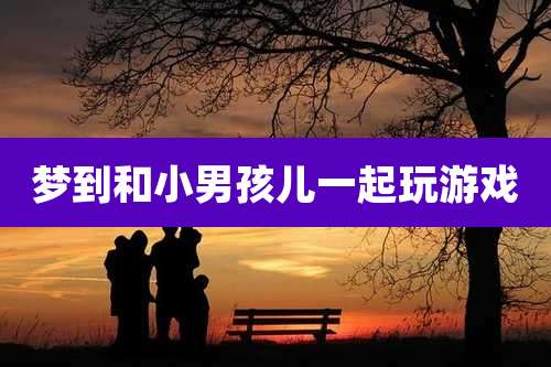 梦到和小男孩儿一起玩游戏