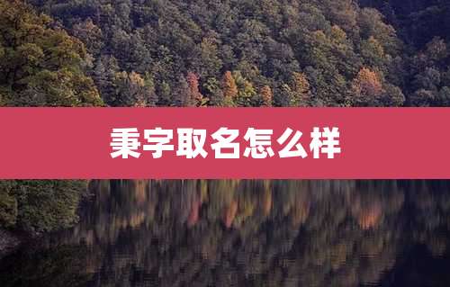 秉字取名怎么样