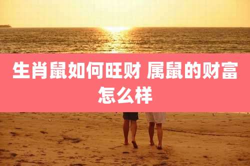 生肖鼠如何旺财 属鼠的财富怎么样