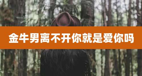 金牛男离不开你就是爱你吗