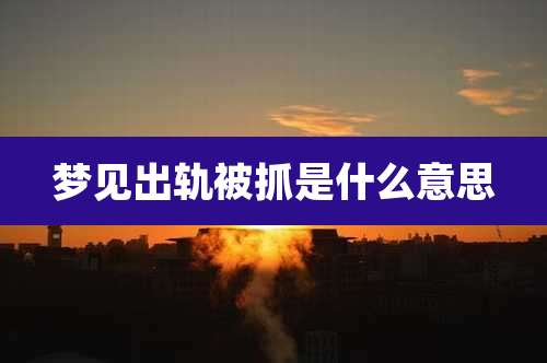 梦见出轨被抓是什么意思