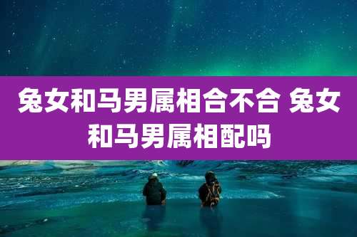 兔女和马男属相合不合 兔女和马男属相配吗