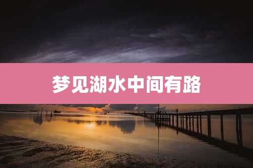 梦见湖水中间有路