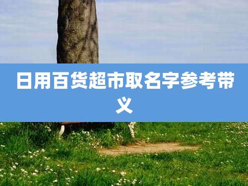 日用百货超市取名字参考带义