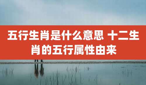 五行生肖是什么意思 十二生肖的五行属性由来