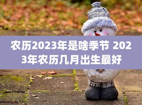 农历2023年是啥季节 2023年农历几月出生最好