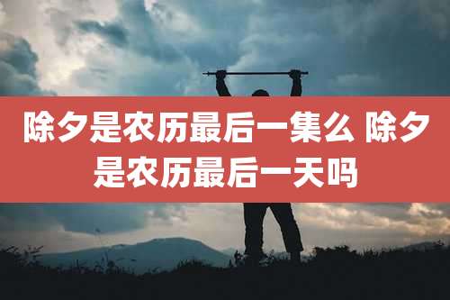 除夕是农历最后一集么 除夕是农历最后一天吗