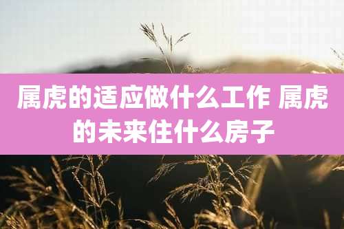 属虎的适应做什么工作 属虎的未来住什么房子