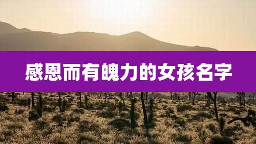 感恩而有魄力的女孩名字