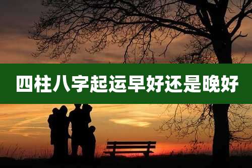 四柱八字起运早好还是晚好