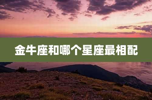 金牛座和哪个星座最相配