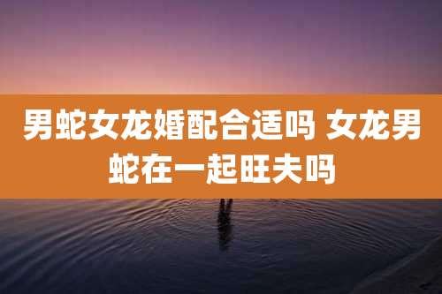 男蛇女龙婚配合适吗 女龙男蛇在一起旺夫吗