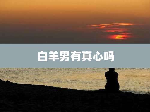 白羊男有真心吗