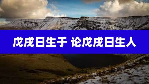 戊戌日生于 论戊戌日生人