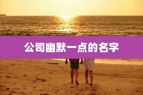 公司幽默一点的名字