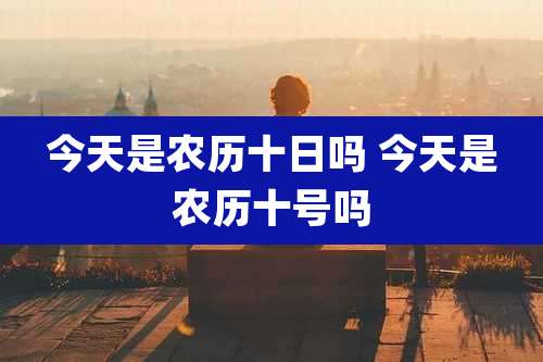 今天是农历十日吗 今天是农历十号吗