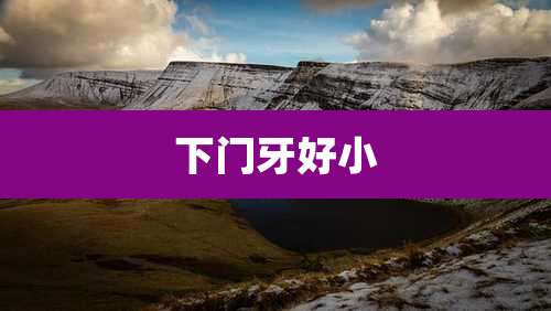 下门牙好小