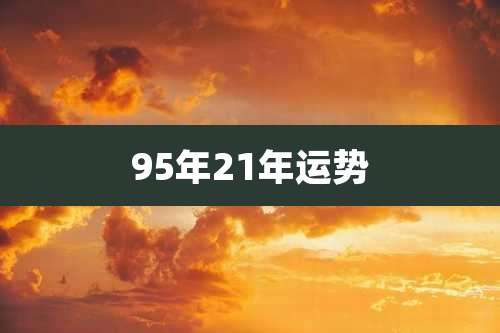 95年21年运势