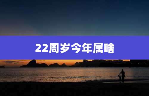 22周岁今年属啥