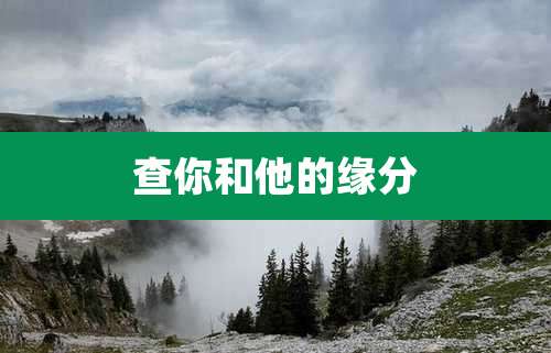 查你和他的缘分